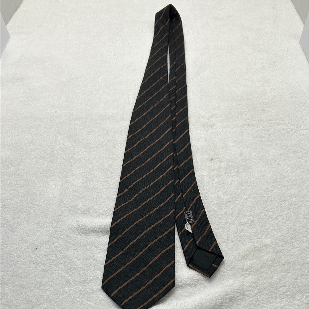 Elegant  Brown and Chocolate Striped Tie